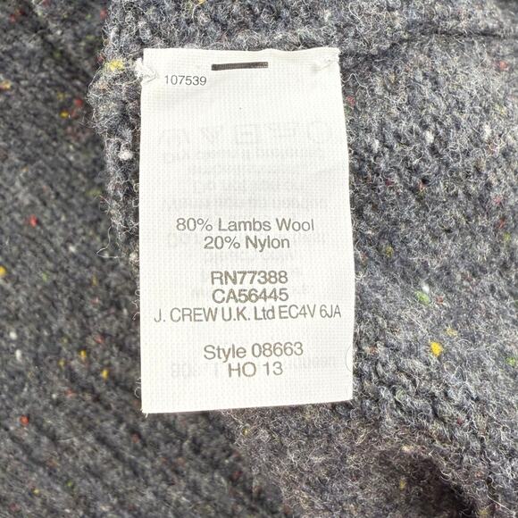 J Crew Women's Preppy Bejeweled Lambswool Blend Sweater Small Gray - Picture 9 of 13